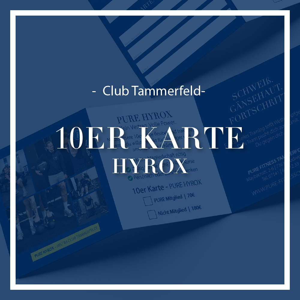 10er Hyrox Tamm Hyrox 10er Karte – Bild 1